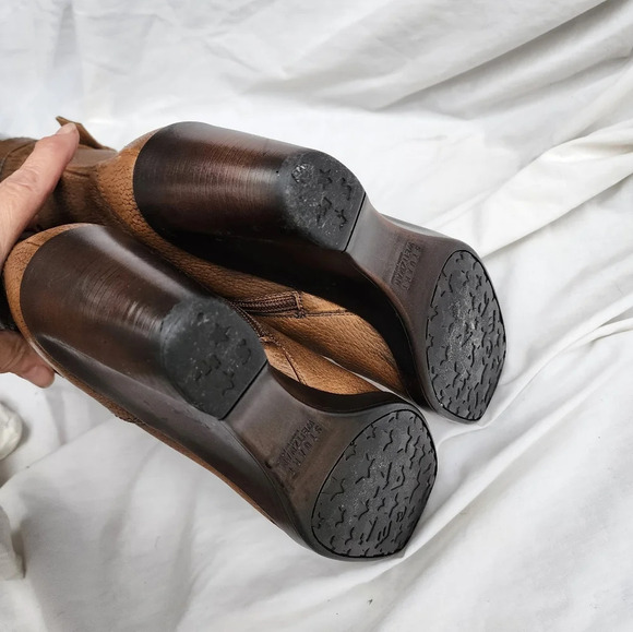 Stuart‎ Weitzman leather Sculpted heel leather boots 8.5 - Picture 2 of 13